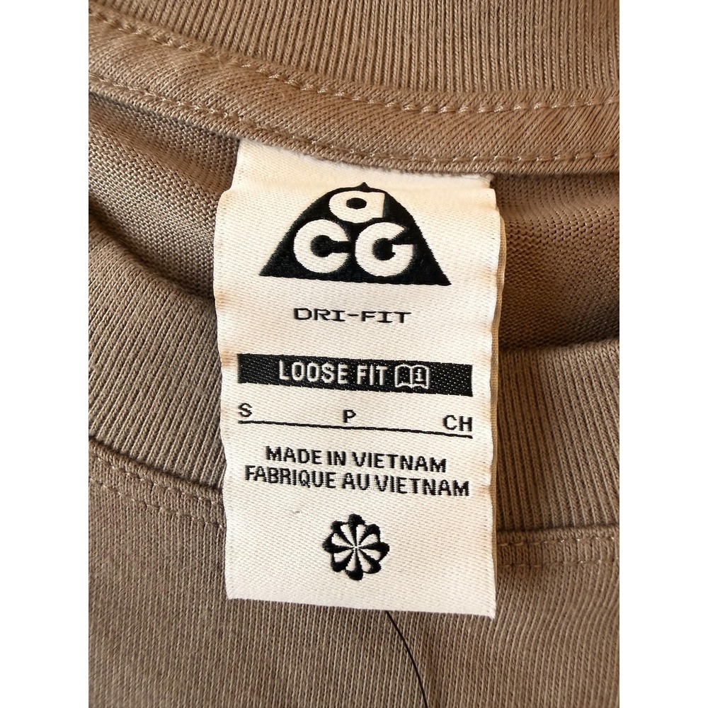 Nike ACG Shirt Womens Small Brown Dri-FIT Loose Fit Butterfly Tee HF9522-233 - Picture 14 of 16
